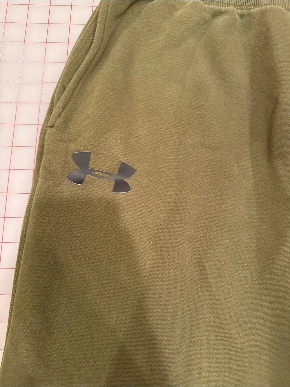 Under Armour Men’s Olive Green Fleece Joggers - Picture 7 of 7